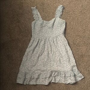 Forever 21 White Ruffled Tiered Sundress Sleeveless